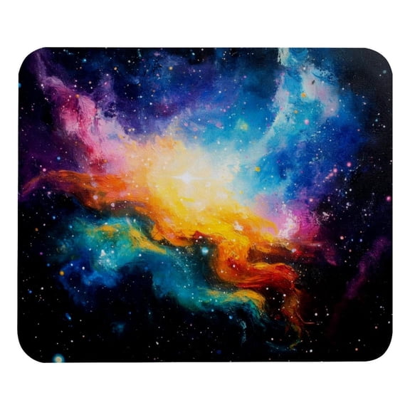 PhooArto Comfortable Mouse Pad Colorful Sky Galaxy Desktop Mousepad , 21 x 25 cm Mouse Mat, Non-Slip Rubber Base, Improves Speed and Precision