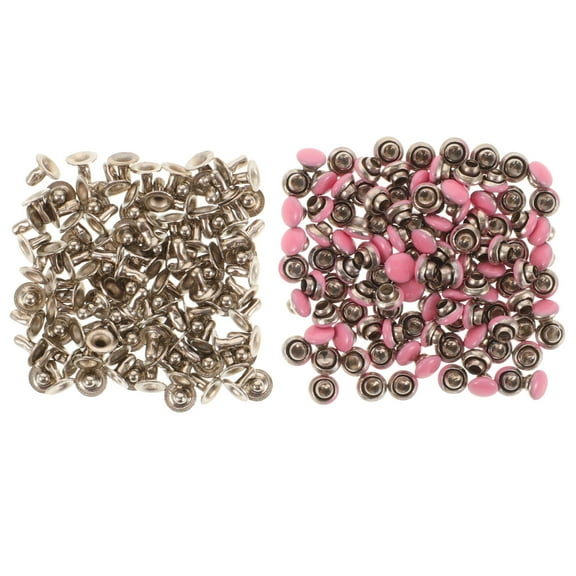 DRAFIDEEP 100pcs Small Snaps for Sewing Metal Assorted Color Rivets for Fabric