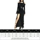 thumbnail image 2 of Vestido De Mujer Vestidos sin espalda de dama con hombros descubiertos Corte alto Traje de playa cómodo de punto sexy Kuymtek Negro L para Mujer, 2 of 5