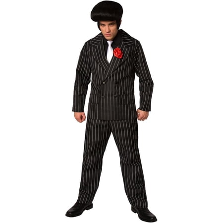 Morph Gangster Suit Costume Men Halloween Costume for Men Black XX-Large