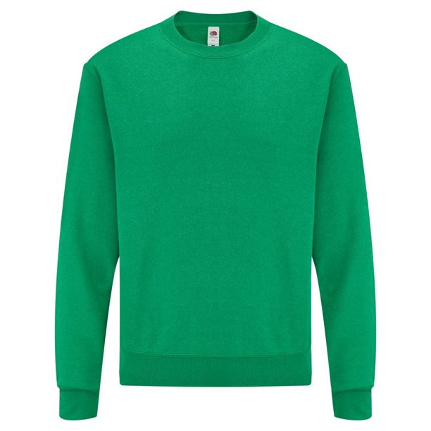 Fruit Of The Loom - Sudadera básica con Tejido Belcoro® (Verde Jaspeado)
