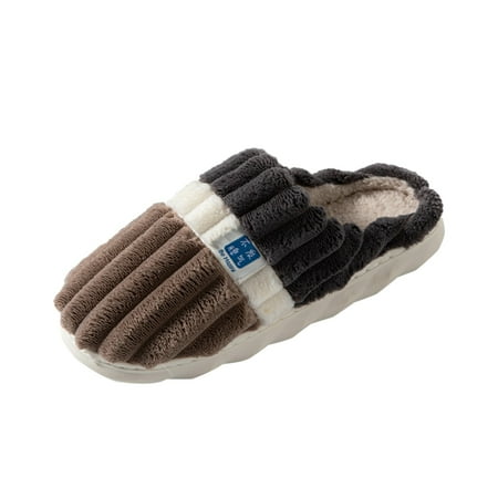 

Jungdeepe Men Slippers Autumn And Winter Fashion And Comfortable Indoor And Outdoor Color Blocking Non Slip Flat Shoe Slippers for Men S Mens Outdoor Slippers Mens Vegan Slippers Slippers for Men