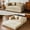 Beige, variant on 79'' Boneless Convertible Sofa Bed, Foldable Sleeper Couch with Corduroy for Living Room Apartment, Black