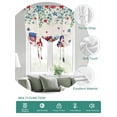 thumbnail image 2 of Independence Day Tie Up Curtains for Windows 45 Inch Length Balloon Curtains Kitchen Adjustable Balloon Window Shade Cute Gnomes Eucalyptus Retro Beige Tie Up Valance Bathroom Curtain Window 52"x45", 2 of 6