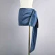 thumbnail image 5 of Falda vaquera de moda primavera verano 2024 con lazo recortado y cinta de seda decorativa estilo europeo y americano Ins Wind, 5 of 5