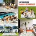 thumbnail image 4 of Leaf Outdoor Rug for Patio/Deck/Porch, Non-Slip Large Area Rug 3 x 5 Ft, Retro Sage Green Multicolors Tree Branch Plant Indoor Outdoor Rugs Washable Area Rugs, Reversible Camping Rug Carpet Runner, 4 of 8