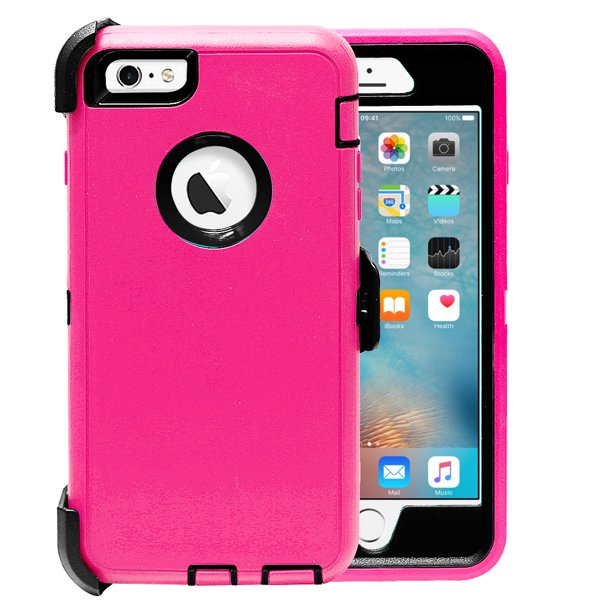 Iphone 6 Plus Case Full Body Heavy Duty Protection Shock Reduction Bumper Case With Screen Protector For Apple Iphone 6 Plus Hot Pink Black Walmart Com Iphone 6 Plus Case Full Body Heavy Duty Protection Shock Reduction Bumper Case With Screen Protector For Apple Iphone 6 Plus Hot Pink Black Walmart Com