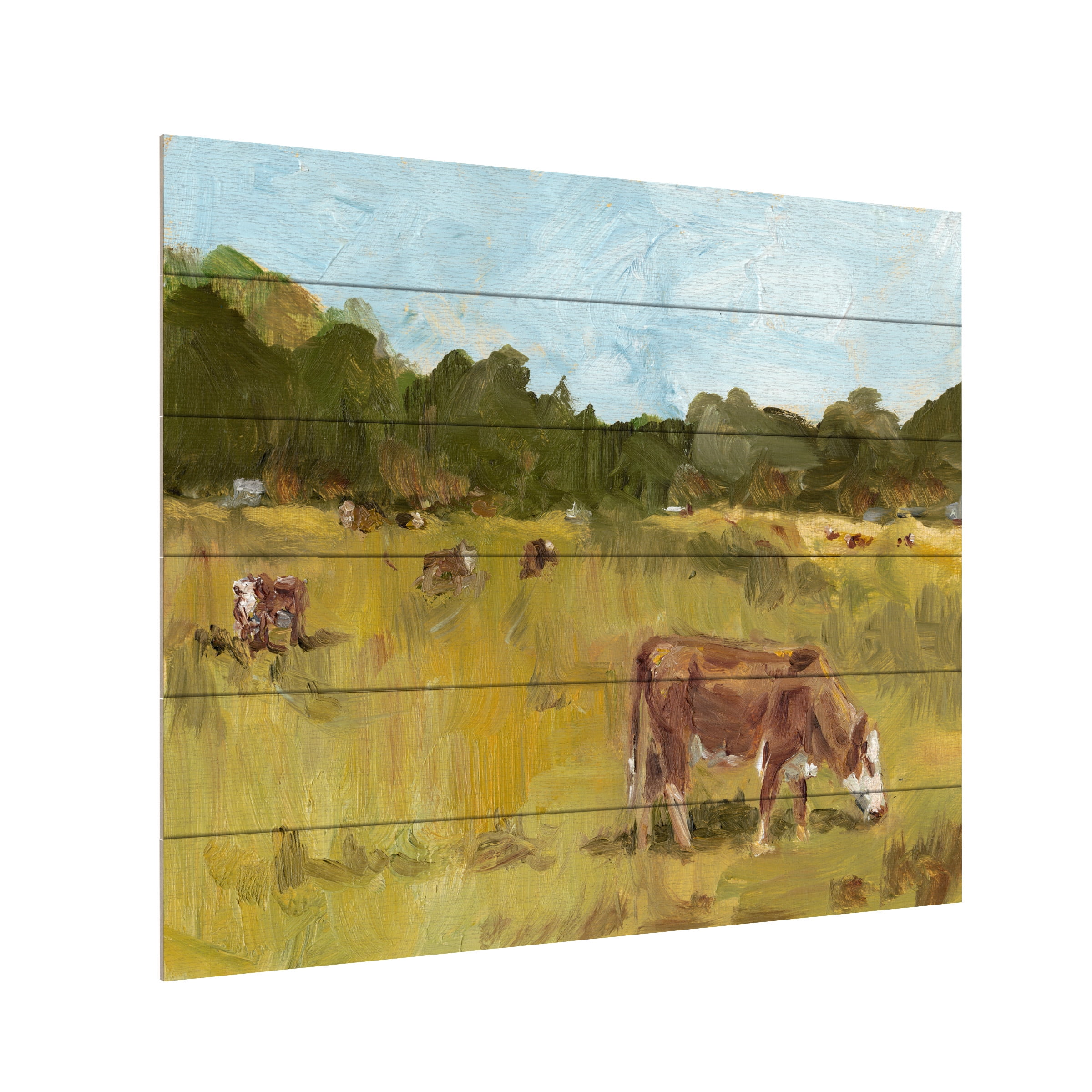 Ethan Harper 'Rural View I' Wood Slat Art 18x22