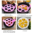 thumbnail image 2 of Labymos Silicone Non Stick Pancake Maker Egg Ring Cooking Tool for Frying Muffin Pancake or, 2 of 8