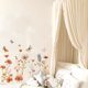 thumbnail image 4 of Pegatinas de pared de flores silvestres y mariposas, decoración extraíble, despegables y adhesivas, 2 hojas de 30 x 95 cm, vinilo 3D., 4 of 9