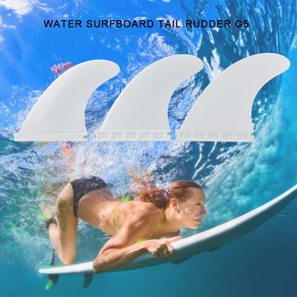 3 pcs G5 Surf Thruster Nylon Plastic Future Surfboard Fins Tri Set Thruster USA 