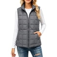 thumbnail image 5 of Byworldtasic Women's Lightweight Quilted Puffer Vest Stand Collar Zip Up Outerwear Sleeveless Jacket with Pockets, 5 of 9
