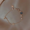 thumbnail image 6 of Sweet Star Faux Pearl Moon Beads Alloy Adjustable Chain Bracelet for Anniversary, 6 of 8