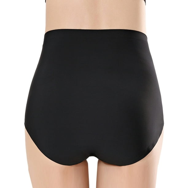 Innerwin Underwear Hipster Ladies Briefs Beach High Waist Soft Panties  Black 2XL