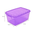 thumbnail image 4 of Caja Organizadora Polycar Multiusos Translucida con Tapa 38 Litros  Morado, 4 of 4
