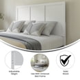thumbnail image 3 of Flash Furniture Oliver Full Size Wooden Four Panel Adjustable Headboard 56"W x 0.75"D x 41" - 51"H, 3 of 9
