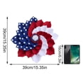 thumbnail image 6 of 4th of July Decor Front Door Patriotic Wreath,Independence Day Fourth of Wreath and Veterans Day Decorative Wreath for Home Door Hanging Window Decoration Prop for America 250th, 6 of 8