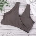 thumbnail image 2 of Women Maternity Nursing Sleep Bra V-neck Lace Breastfeeding Tank Wireless Bralette for Pregnancy Lace Bralette Wrap Front Bra, 2 of 5