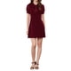 thumbnail image 2 of INSPIRE CHIC Vestidos Elegantes para Mujeres con Cuello de Lazo y Mangas Cortas Abullonadas, Vestido para Trabajar XL Burdeos, 2 of 6