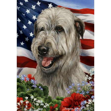 Irish Wolfhound Grey - Best of Breed  Patriotic I Garden