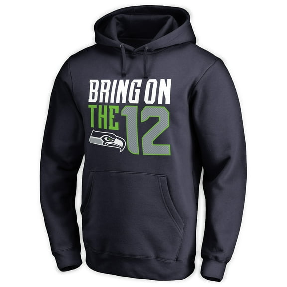 Men's Navy Seattle Seahawks Hometown Collection Pullover Hoodie