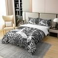 100 Percent Cotton 3D Tiger Duvet Cover Twin,Wild Theme Bedding Set,Kids Tiger Leopard Print