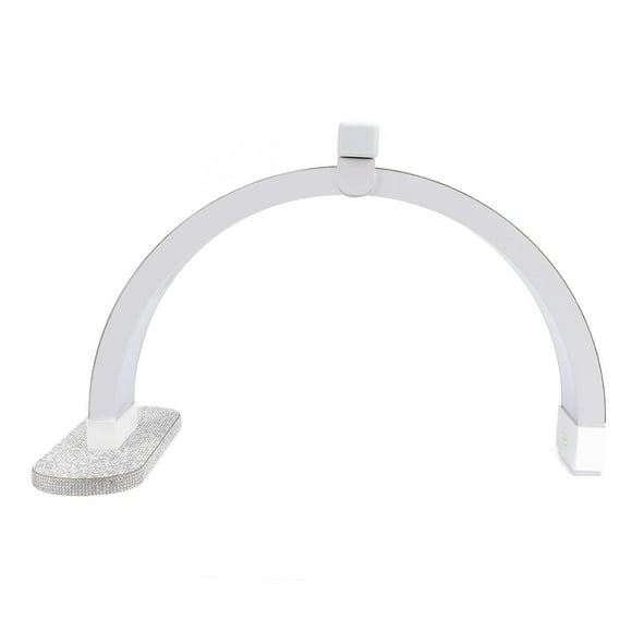 Lámpara de Escritorio de Uñas de Media Luna, Lámpara de Mesa de Media Luna 3200-5600K 20W para Profesionales de la Belleza (WHITE)
