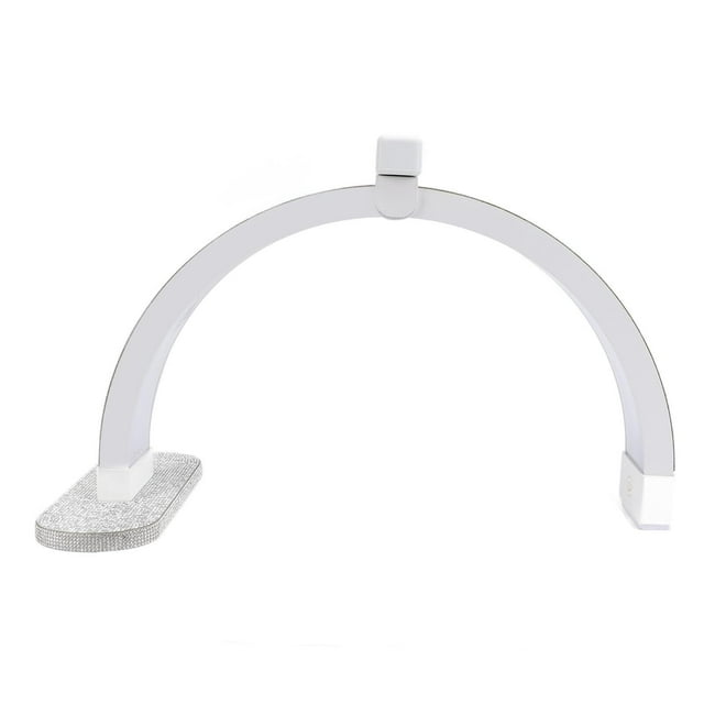 Lámpara de Escritorio de Uñas de Media Luna, Lámpara de Mesa de Media Luna 3200-5600K 20W para Profesionales de la Belleza (WHITE)
