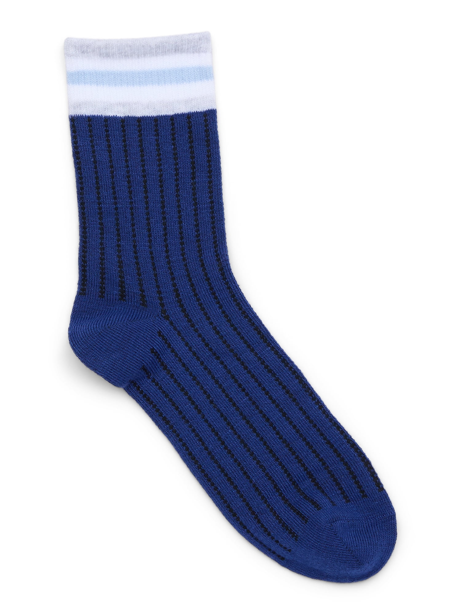 No Boundaries Fashion Pointelle Mid-Crew Socks, 6-Pack, Women's, Shoe Sizes 4-10