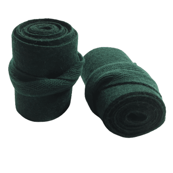 British WW1 Long Putties. Puttees - DARK GREEN Color