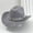 Grey, variant on HNMKIU Elegant Western Cowboy Hat With Sparkling Rhinestone Fringe For Stylish Men And Women Casual Party Jazz Wear Grey,One Size