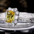 thumbnail image 3 of K-KED Elegant 925 Silver Ring Cubic Zirconia Women Wedding Engagement Rings Size 6-10-9-#6, 3 of 6