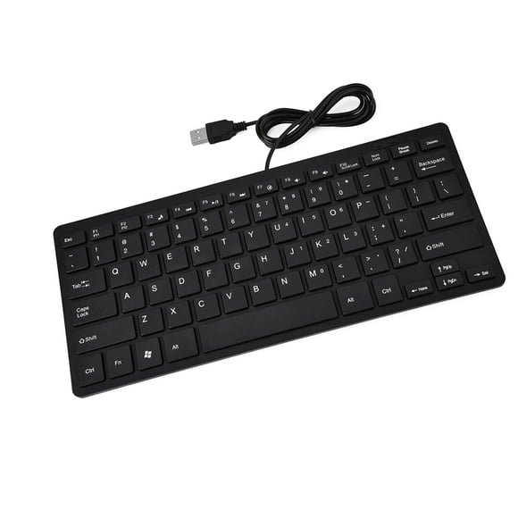 Compact Keyboard, 78 Keys Wired Keyboard Wired Keyboard Usb Keyboard Mini Keyboard Wired Thin Keyboard Replacement for Desktop Computer Laptop PC