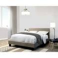 thumbnail image 2 of Furniture of America Gillian Fabric Twin Platform Bed in Gray, 2 of 7