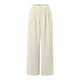 thumbnail image 4 of Pantalones de vestir de mujer de cintura alta y pierna ancha: pantalones informales de negocios con bolsillos, mezcla de poliéster y elastano, ropa de trabajo resistente a las arrugas, 4 of 5