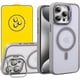 thumbnail image 1 of Kit 3 en 1 Compatible con iPhone, Funda Transparente con Tecnología Magnética, Mica Cristal Templado 9D, Protector de Lentes, Soporte Metálico en Cámara (Negro, iPhone 14 Pro MAX),Gris, 1 of 11