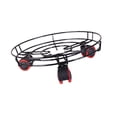 thumbnail image 2 of jinwen Chariot pour Plantes en Pot Support Roulant Noir, 2 of 9