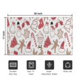 thumbnail image 5 of White Christmas Cookie Pattern Door Rugs,Washable Non Slip Door Mats Indoor,Decorative Door Mats,Entry Mat Indoor for Entrance,Bedroom,Kitchen,Bathroom,17"x30", 5 of 6