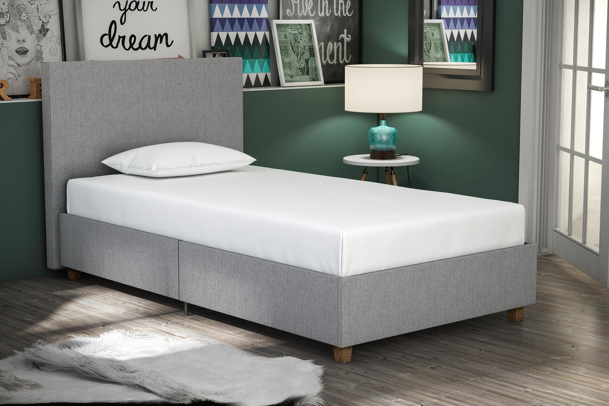 Dhp Alexander Upholstered Platform Bed Multiple Sizes Dhp Alexander Upholstered Platform Bed Multiple Sizes Colors Com
