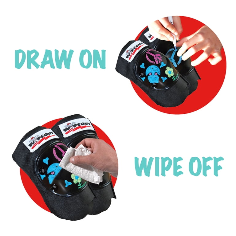 Wipeout 3 Pack Pad Set with Wrist Guards, Multi-Use Knee Pads and