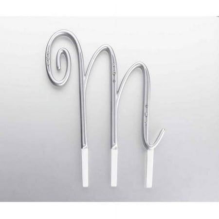 Silver Rhinestone Monogram, A
