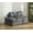 Dark Gray, variant on Garvee 3-in-1 Portable Folding Single Sofa Bed Sleeper Chair with Pillow, 34.25"x74.8"x8.66", Grey