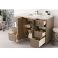 thumbnail image 2 of James Martin Furniture 960-V48-SAP-3EJP 48 in. Seaside Silver Apricot Single Bathroom Vanity with 3 cm Eternal Jasmine Pearl Quartz Top & Sink, 2 of 4