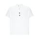 thumbnail image 5 of Ceisia Men's Casual Cotton Linen Blend V-Neck Button Short Sleeve Henley Top White XXL Gifts, 5 of 8