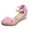 Pink, variant on Tuobarr Women's Wedge Sandals Summer Ladies Shoes Platform Wedge Heel Closed Toe Sandals Casual Women's Sandals Red US Size 5.5