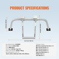 thumbnail image 6 of KFFKFF Ladder Support, Robust Steel Ladder Rooftop Attachment, Ladder Support Incorporating Wing Span/Wall Extension Component, Steady Ladder Offset Arms for Roof Drainage System, 6 of 9
