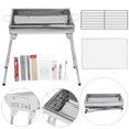 thumbnail image 4 of Grill Barbecue Portable BBQ Stainless Steel Folding BBQ Kabab Grill Camping Grill Tabletop Grill Hibachi Grill For Shish Kabob Portable Small Grill/ Stainless Steel Barbecue Grill (Family Package 1), 4 of 9