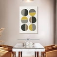 thumbnail image 3 of Elephant Stock Mid Century Abstract Circles Ii Wall Art - Vertical Canvas Wall Art - Living Room Wall Decor - Abstract Canvas - Black And Gray Decor By Urban Epiphany - 30" x 45", 3 of 8