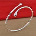 thumbnail image 1 of Silver Plated Bracelet Shining Bangle Bracelets (Silver), 1 of 5
