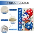thumbnail image 4 of Bandera patriótica de jardín de doble cara con diseño de helado, ideal para el 4 de julio. Estrellas de EE. UU., decoración pequeña para exteriores, hojas de eucalipto, decoración de verano americana, 4 of 7